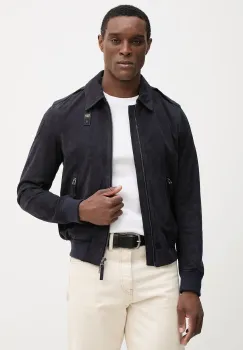 Blauer geaca din piele intoarsa ALLEN imagine