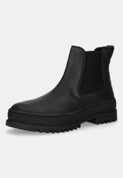 Blauer ghete chelsea de piele IUKA culoarea negru, F5IUKA02/LEA imagine