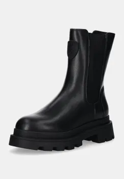 Blauer ghete chelsea de piele KIMMEL femei, culoarea negru, cu platforma, F4KIMMEL03.LEP imagine