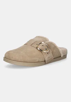 Blauer papuci din piele intoarsa GLADE culoarea bej, F5GLADE04/SUF imagine