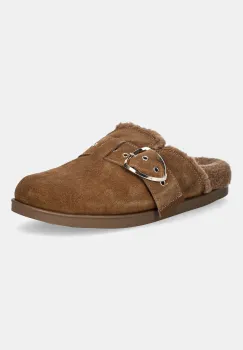 Blauer papuci din piele intoarsa GLADE culoarea maro, F5GLADE04/SUF imagine