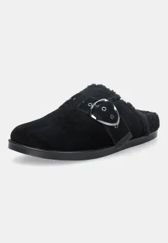 Blauer papuci din piele intoarsa GLADE culoarea negru, F5GLADE04/SUF imagine