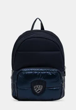 Blauer rucsac culoarea bleumarin, mic, cu imprimeu, WAVE04 imagine