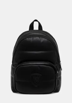 Blauer rucsac culoarea negru, mic, uni, POLLY02 imagine