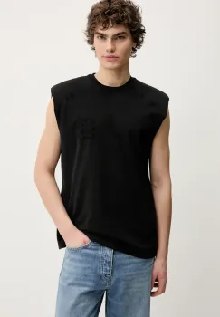 BLUEMARBLE tricou din bumbac culoarea negru, TS55.JE39AA25 imagine