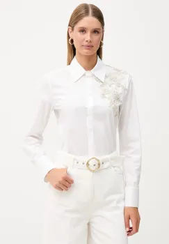 blugirl Blumarine camasa pentru femei, din bumbac cu elastan imagine