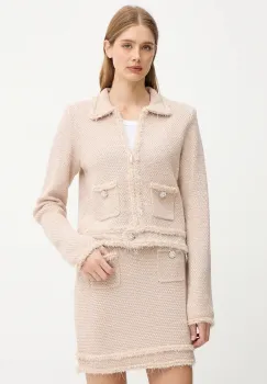 Blugirl Blumarine cardigan culoarea bej, calduros, RF5152.MA950 imagine
