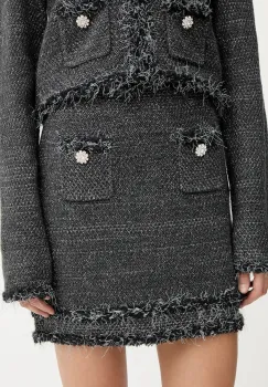 Blugirl Blumarine fusta culoarea negru, mini, evazati, RF5154.MA950 imagine