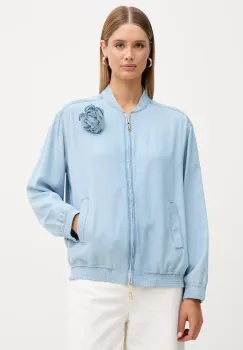 blugirl Blumarine geaca bomber pentru femei, din denim imagine