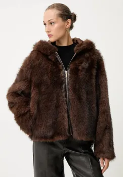 Blugirl Blumarine geaca culoarea maro, de tranzitie, RF5240.E1094 imagine