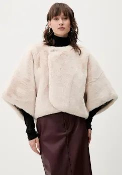 Blugirl Blumarine palton culoarea bej, PF5006.T0300 imagine