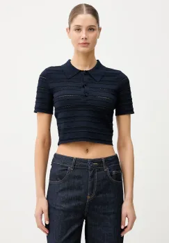 blugirl Blumarine polo pentru femei, cu amestec de vascoza imagine