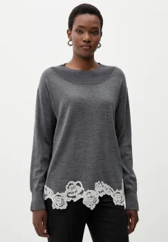 Blugirl Blumarine pulover de lana culoarea gri, light, RF5171.MA82O imagine