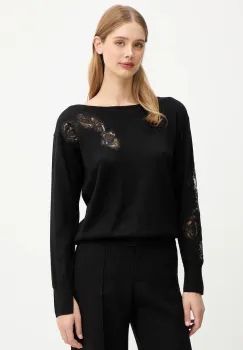 Blugirl Blumarine pulover de lana culoarea negru, light, RF5232.MA82O imagine