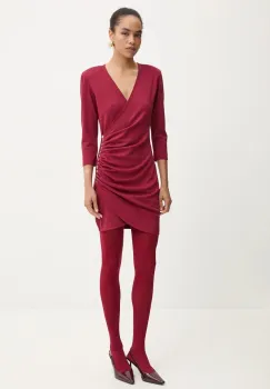 Blugirl Blumarine rochie culoarea bordo, mini, mulata, RF4180.J4762 imagine