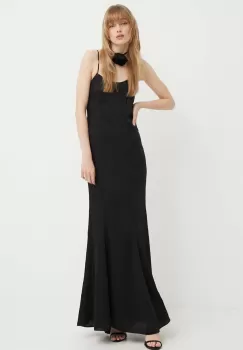 Blugirl Blumarine rochie culoarea negru, maxi, drept, RA4122.T1942 imagine