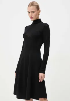 Blugirl Blumarine rochie culoarea negru, mini, evazati, RF4050.MS99E imagine