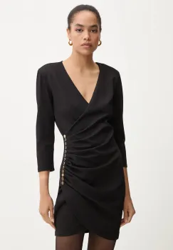 Blugirl Blumarine rochie culoarea negru, mini, mulata, RF4180.J4762 imagine