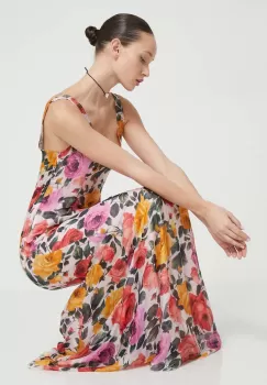 Blugirl Blumarine rochie de matase maxi, evazati imagine