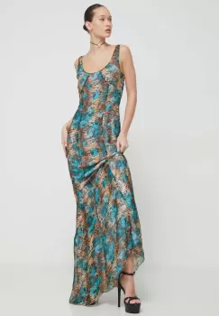 Blugirl Blumarine rochie de matase maxi, evazati imagine