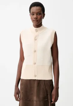 Blugirl Blumarine vesta culoarea bej, RF5236.MA39R imagine