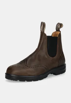 Blundstone ghete chelsea de piele barbati, culoarea maro, 2444 imagine