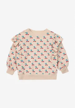 Bobo Choses bluza bebe Cherry culoarea bej, modelator, 224AB038 imagine