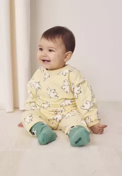 Bobo Choses bluza bebe Freedom Bird culoarea galben, modelator, 224AB027 imagine