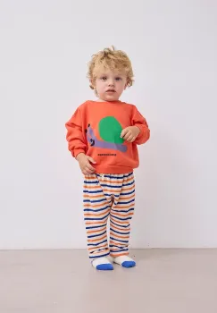 Bobo Choses bluza bebe Funny Snail culoarea portocaliu, cu imprimeu, 125AB118 imagine