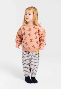 Bobo Choses bluza bebe Hungry Squirrel culoarea portocaliu, modelator, 224AB034 imagine
