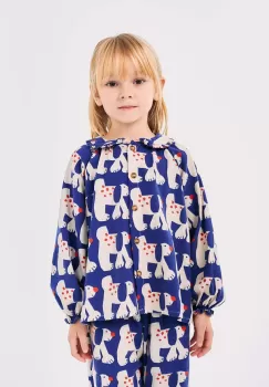 Bobo Choses bluza copii Fairy Dog culoarea albastru marin, modelator, 224AC029 imagine