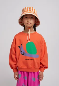 Bobo Choses bluza copii Funny Snail culoarea portocaliu, cu imprimeu, 125AC031 imagine