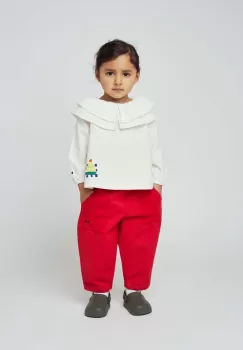 Bobo Choses camasa din bumbac pentru bebelusi culoarea bej imagine