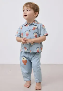 Bobo Choses camasa din bumbac pentru bebelusi Morning Egg 125AB026 imagine