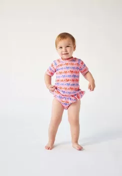 Bobo Choses costum de baie dintr-o bucata pentru bebelusi culoarea roz imagine