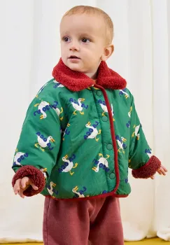 Bobo Choses geaca reversibila pentru bebelusi La Oca culoarea verde, 225AB107 imagine