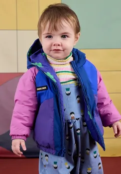Bobo Choses geaca reversibila pentru bebelusi Lucky Clover culoarea violet, 225AB105 imagine