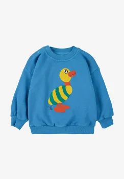 Bobo Choses hanorac de bumbac pentru bebelusi Striped Duck cu imprimeu, 225AB047 imagine