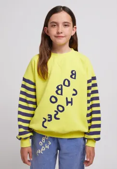 Bobo Choses hanorac de bumbac pentru copii culoarea galben, modelator, 125AC039 imagine