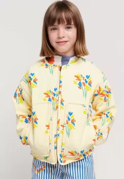 Bobo Choses hanorac de bumbac pentru copii culoarea galben, modelator imagine