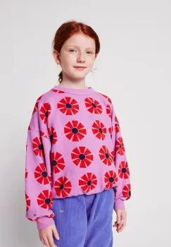 Bobo Choses hanorac de bumbac pentru copii Kaleidoscope culoarea violet, cu imprimeu, 225AC038 imagine