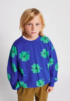 Bobo Choses hanorac de bumbac pentru copii Lucky Clover cu imprimeu, 225AC039 imagine