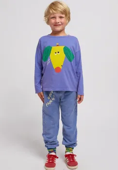 Bobo Choses pantaloni de trening din bumbac pentru copii cu imprimeu, 125AC077 imagine