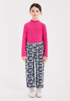 Bobo Choses pantaloni de trening din bumbac pentru copii culoarea albastru marin, modelator, 224AC104 imagine