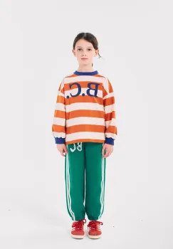 Bobo Choses pantaloni de trening din bumbac pentru copii culoarea verde, 224AC082 imagine