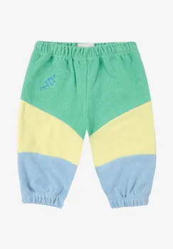 Bobo Choses pantaloni de trening pentru bebelusi culoarea verde, neted, 125AB057 imagine