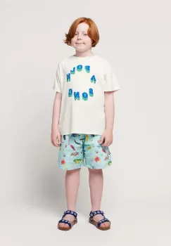 Bobo Choses pantaloni scurti de baie copii culoarea turcoaz imagine