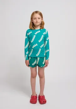 Bobo Choses pantaloni scurti de baie copii Wavy culoarea turcoaz, 125AC117 imagine