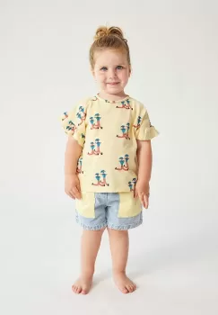 Bobo Choses pantaloni scurti din bumbac pentru bebelusi modelator imagine