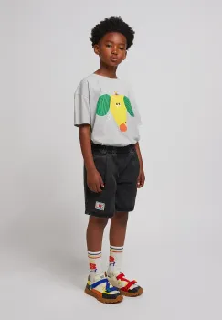 Bobo Choses pantaloni scurti din bumbac pentru copii Smiling culoarea negru, 125AC058 imagine